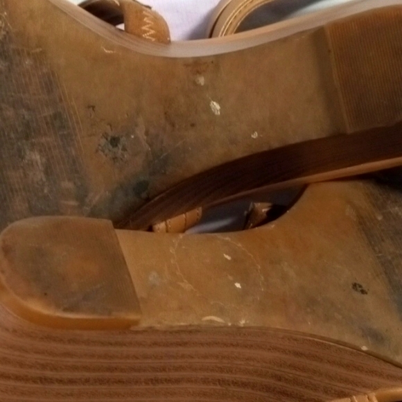 Torrid Vegan Leather Strappy Wedge Heel Sandal Shoe Size 10W Wide - Picture 6 of 7